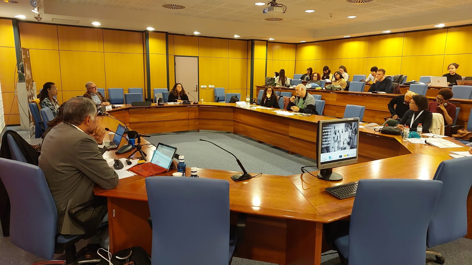 Participação no Dia Internacional de Memória das Vítimas da Escravidão na Universidade Jaime I, em Castellón, na Espanha